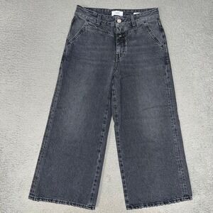 Closed Jeans Women's Size 26 (28x22) Gray Wash Candiani Denim High Rise Wide Leg